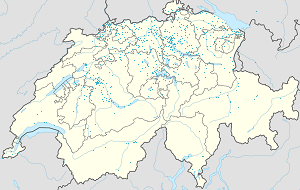 Karte von Schweiz mit Markierungen für die einzelnen Unterstützenden