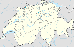 Mapa města Švýcarsko se značkami pro každého podporovatele 