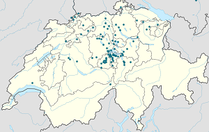 Map of Nidwalden with markings for the individual supporters
