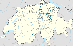 Mapa Glarus z zaznaczonymi osobami wspierającymi