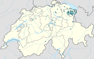 Map of Canton of Appenzell Innerrhoden with markings for the individual supporters