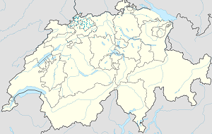 Map of Canton of Basel-Landschaft with markings for the individual supporters