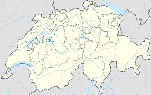 Karte von Kanton Bern mit Markierungen für die einzelnen Unterstützenden