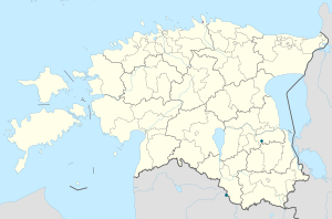 Karte von Estland mit Markierungen für die einzelnen Unterstützenden