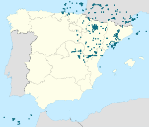 Karte von Spanien mit Markierungen für die einzelnen Unterstützenden