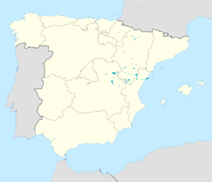 Andalusia kartta tunnisteilla jokaiselle kannattajalle