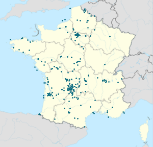 Map of Corrèze with markings for the individual supporters