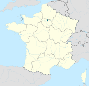 Map of Seine-et-Marne with markings for the individual supporters