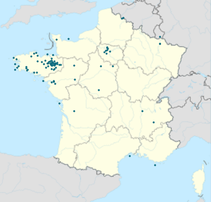 Map of Châteaugiron with markings for the individual supporters