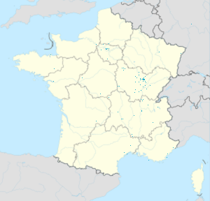 Biresyel destekçiler için işaretli Gissey-sur-Ouche haritası