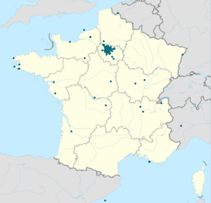 Map of Paris with markings for the individual supporters