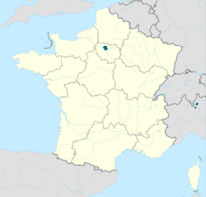 Mapa de París con etiquetas para cada partidario.
