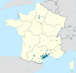 Karte von Département Hérault mit Markierungen für die einzelnen Unterstützenden