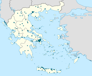 Karta över Grekland med taggar för varje stödjare