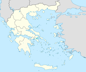 Kort over Grækenland med tags til hver supporter 