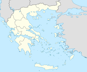 Mapa mesta Δήμος Αιγάλεω so značkami pre jednotlivých podporovateľov