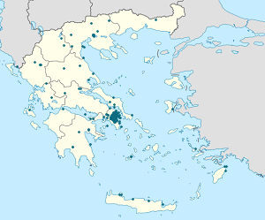 Χάρτης του Περιφέρεια Αττικής με ετικέτες για κάθε υποστηρικτή 