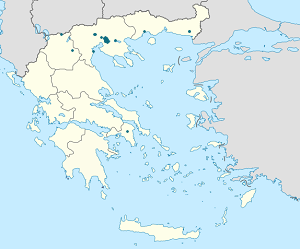 Map of Kalamaria with markings for the individual supporters