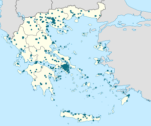 Χάρτης του Ελλάδα με ετικέτες για κάθε υποστηρικτή 