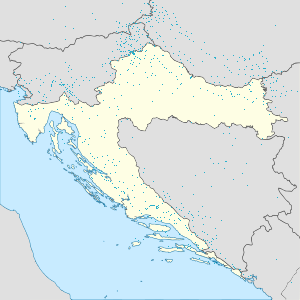 Map of Croatia with markings for the individual supporters