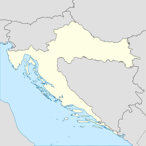 Harta e Kroacia me shenja për mbështetësit individual 