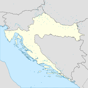 Map of Dubrovnik-Neretva County with markings for the individual supporters