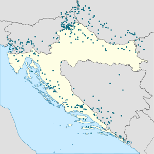 Mappa di Croazia con ogni sostenitore 