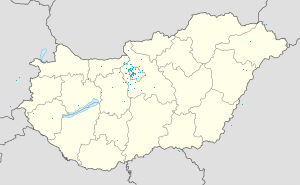 Map of Budapest with markings for the individual supporters