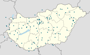 A(z) Magyarország térképe címkékkel minden támogató számára