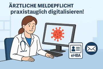 Image de la pétition Ärztliche Meldepflicht digitalisieren: praxistauglich und mit gesundem Menschenverstand