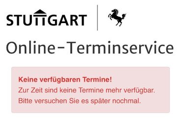 Petitsiooni pilt Améliorer le système de rendez-vous du service des étrangers de Stuttgart