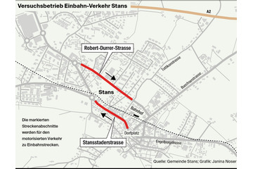 Obraz petycji Die Einbahnstrasse in der Gemeinde Stans ist Kantonal abzustimmen (Kantonsstrasse)!