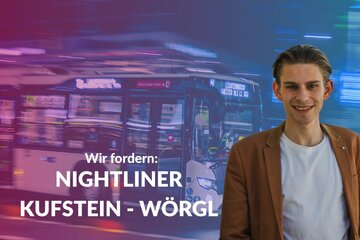 Bild der Petition Mobilität in Kufstein: Nightliner im Bezirk Kufstein ermöglichen!