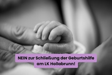 Obraz petycji NEIN zur Schließung der Geburtshilfe am LK Hollabrunn