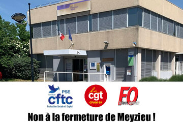 Bilde av begjæringen Non à la fermeture de la CPAM de Meyzieu