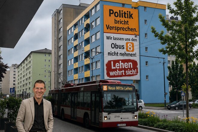 Rettet die Obuslinie 8 in Salzburg zwischen der Neuen Mitte Lehen und dem Stadtzentrum - Online-Petition