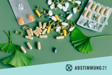 Parlamendihoone "Stimmen Sie für eine Stärkung der Naturmedizin im deutschen Gesundheitssystem?" pilt.