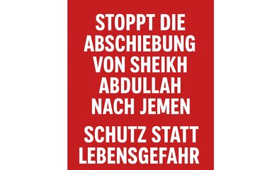 Obrázek petice Stoppt die Abschiebung von Imam Abdullah nach Jemen- Schutz statt Lebensgefahr!