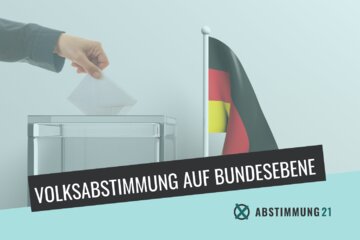 Parlamendihoone "Sollen Volksabstimmungen auf Bundesebene eingeführt werden?" pilt.