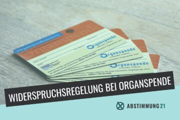 Parlamendihoone "Sind Sie für die Einführung der doppelten Widerspruchsregelung zur Erhöhung der Organspenden?" pilt.