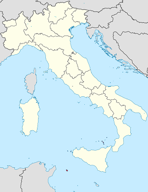Kort over Italien med tags til hver supporter 