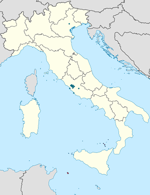 Mappa di Città metropolitana di Roma Capitale con ogni sostenitore 