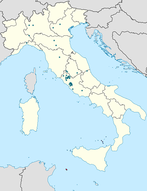 Kaart Ronciglione iga toetaja sildiga