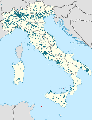 Mappa di Italia con ogni sostenitore 