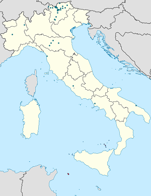 Map of Merano with markings for the individual supporters