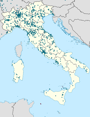 Mappa di Italia con ogni sostenitore 