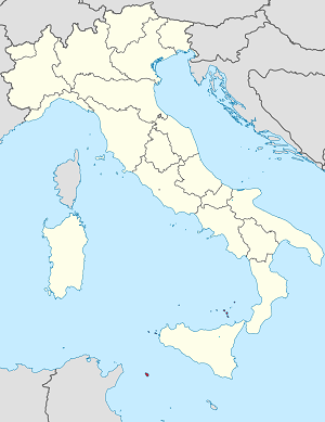 Karte von Italien mit Markierungen für die einzelnen Unterstützenden