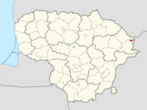 Lietuva žemėlapis su individualių rėmėjų žymėjimais