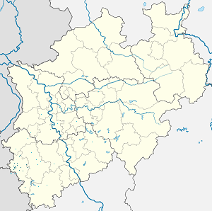 Карта на Städteregion Aachen с маркери за всеки поддръжник