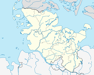 Zemljevid Bornhöved z oznakami za vsakega navijača
